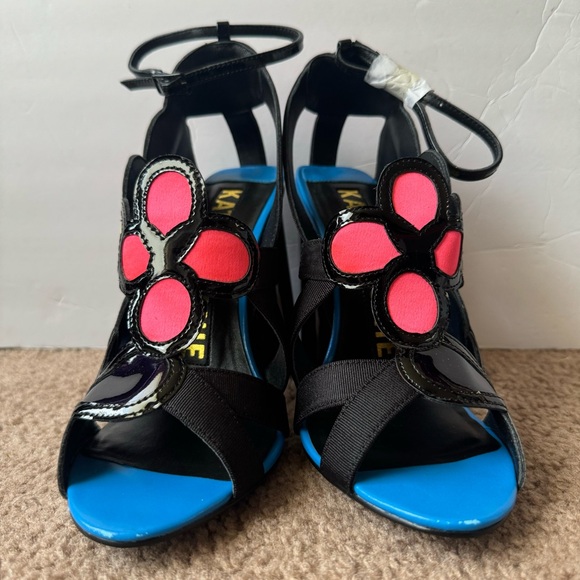 NWT Kat Maconie Multicolored Block Heel Shoes Size 5 - Picture 2 of 7